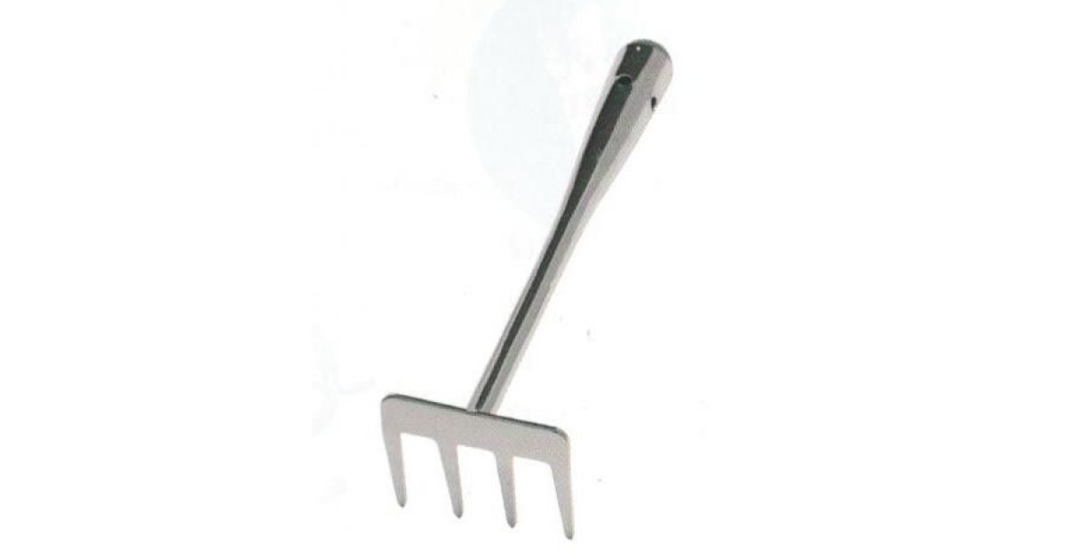 Rastrello 4 denti in acciaio cromato PAPILLON | Giardinaggio Utensili  manuali Rastrelli | Shop Online: Berni Ferramenta (VR)