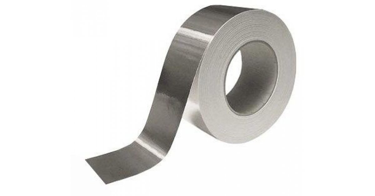 Nastro alluminio adesivo mm 50 x 50 mt per alte e basse temperature, Prodotti Tecnici Nastri