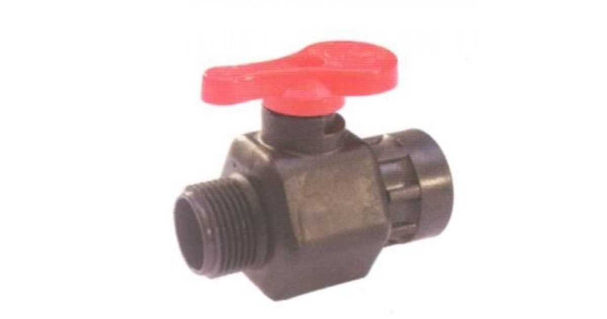 Valvola A Sfera In PVC Con Attacco A T Da 50mm Per Irrigazione E Piscine - Sourcingmap - 2