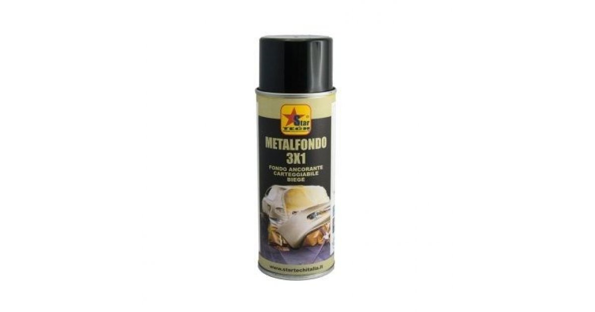 Fondo Ancorante Riempitivo Per Metalli STAR TECH &ndash; Bomboletta Spray 400 Ml, Colore Bianco