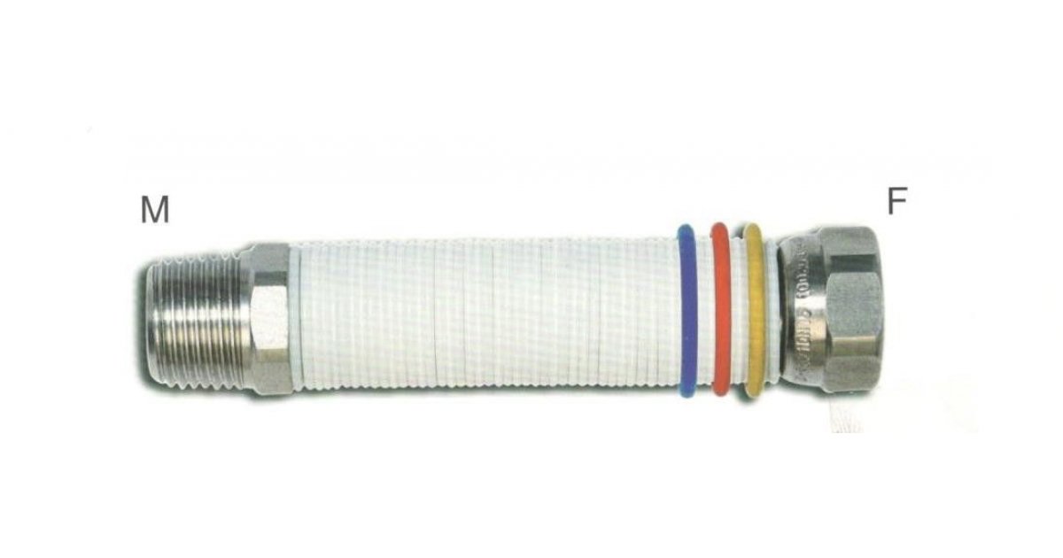 Tubo Flessibile Acciaio Inox Estensibile 3/4 M-F 10-20 Cm - Per Idraulica E Collegamenti - Foto 9