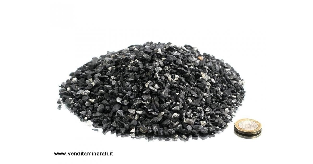 Tormalina polvere nera - granuli 1 kg, Minerali Grezzi Granuli