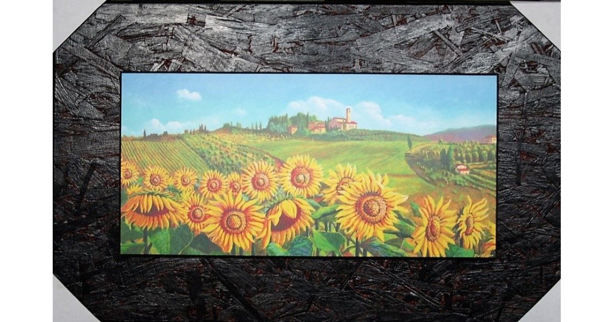 Quadro Campo Di Girasoli Falsi D Autore Galleria Stili Arte Moderna Shop Online Pitturamore