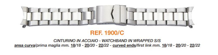 Cinturino Metallo 1900 C | Prodotti Cinturini Metallo | Shop Online: BRC di  Bresciani Adriano