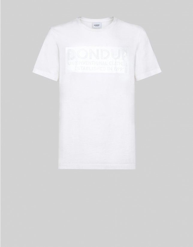 DONDUP T SHIRT IN COTONE CON STAMPA