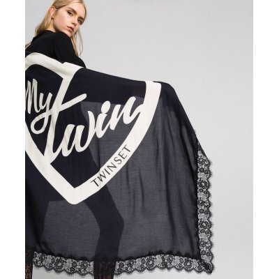 KEFIAH CON STAMPA A CUORE E PIZZO