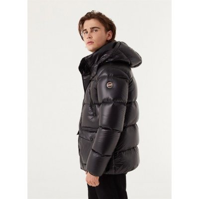 COLMAR PUMINO LUCIDO BLU SCURO CON CAPPUCCIO STACCABILE