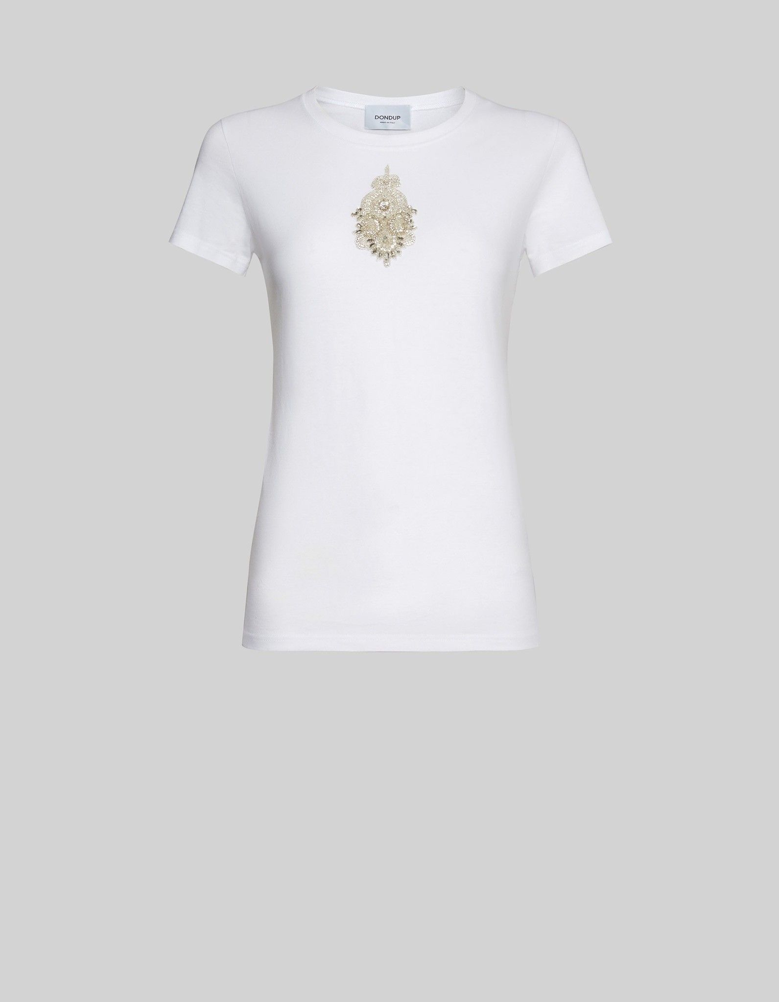 DONDUP T-SHIRT CON PATCH