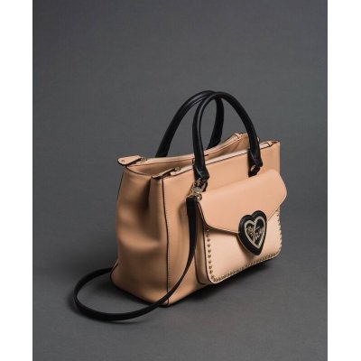 MYTWIN BORSA SHOPPER IN SIMILPELLE BICOLORE