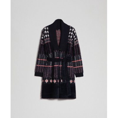 MYTWIN CAPPOTTO IN MAGLIA JACQUARD