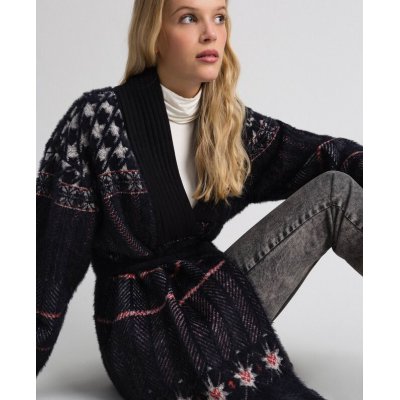 MYTWIN CAPPOTTO IN MAGLIA JACQUARD