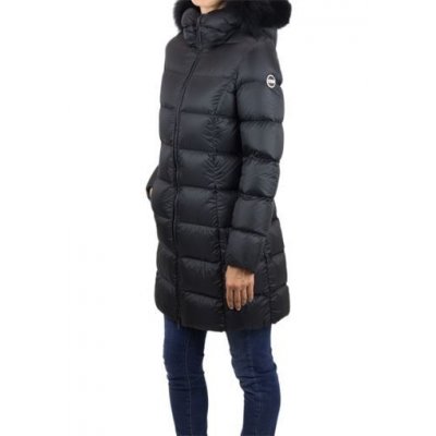 COLMAR PIUMINO NERO CON PELO DI VOLPE REMOVIBILE