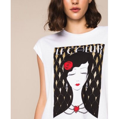 LE COEUR T SHIRT CON STAMPA E LOGO