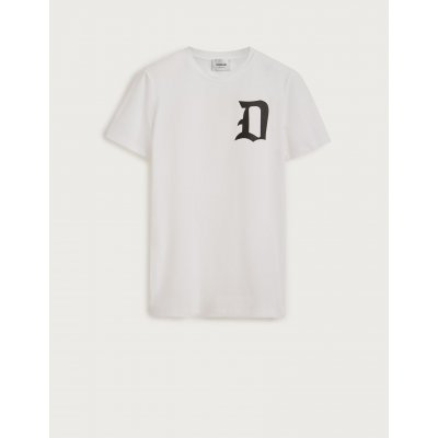 DONDUP T SHIRT BIANCA IN COTONE CON STAMPA