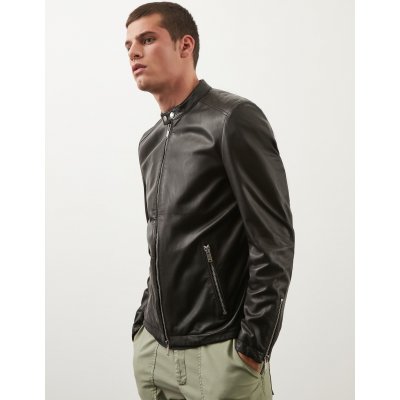 DONDUP BIKER NERO IN PELLE