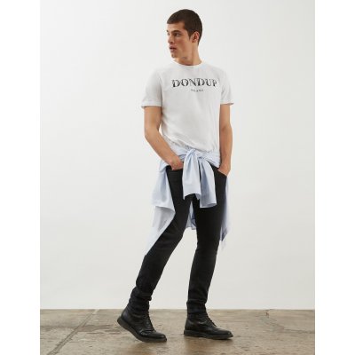 DONDUP T SHIRT BIANCA IN COTONE CON LOGO