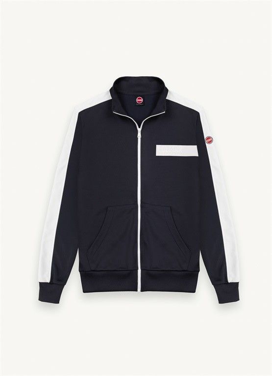 COLMAR FELPA BLU CON INSERTO TRANSFER