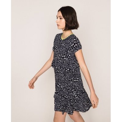 LE COEUR ABITO CON STAMPA A CUORI E BALZE