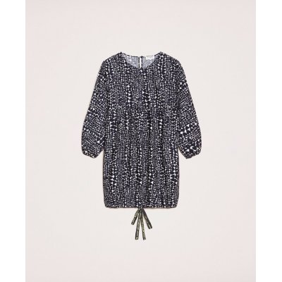 LE COEUR BLUSA CON STAMPA A CUORI E COULISSE