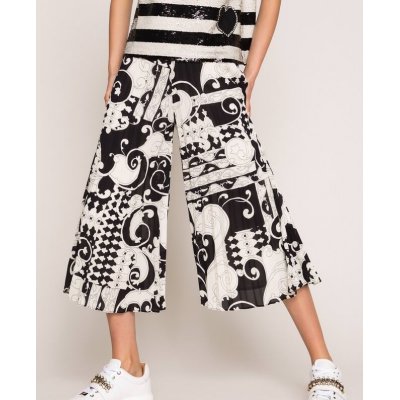 LE COEUR GONNA PANTALONE IN GEORGETTE STAMPATA