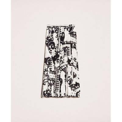 LE COEUR GONNA PANTALONE IN GEORGETTE STAMPATA