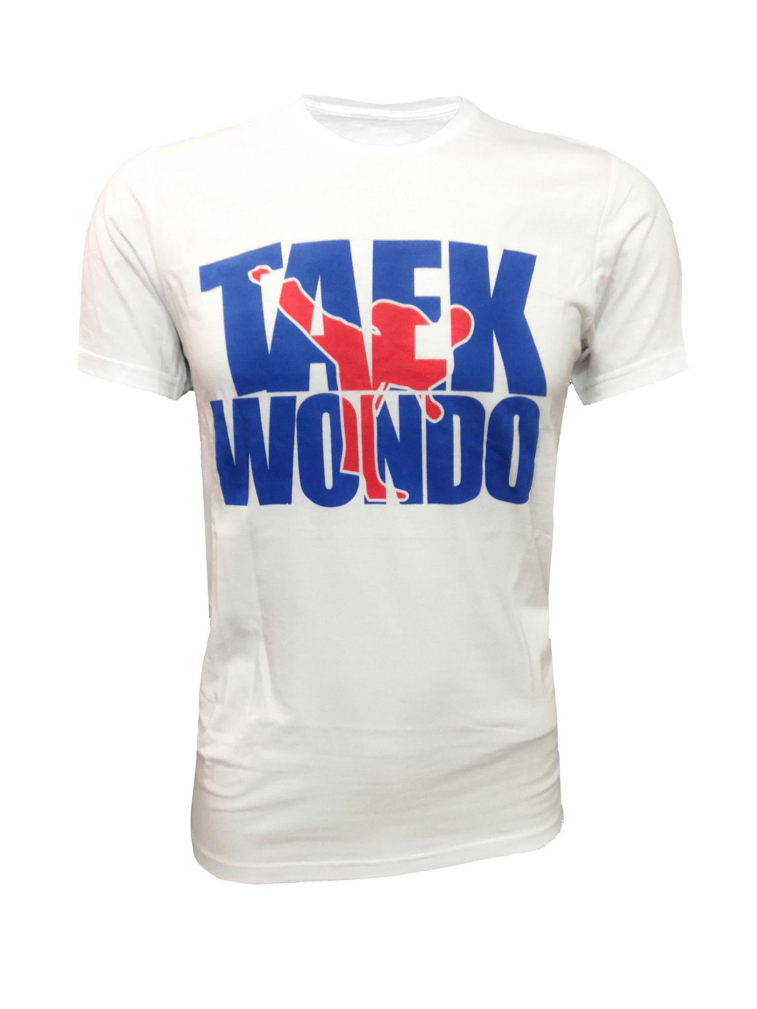 T-shirt scritta Taekwondo Blu