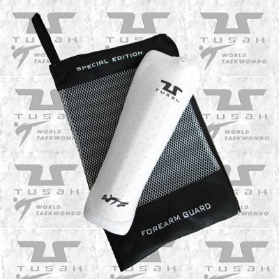 Kit Offerta Protezioni Premium Tusah per Taekwondo Omologato WT WTF Parabraccia Paratibia in Memory Foam