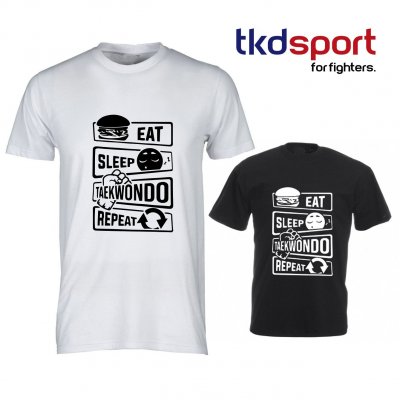 T-shirt Taekwondo  TKD Repeat