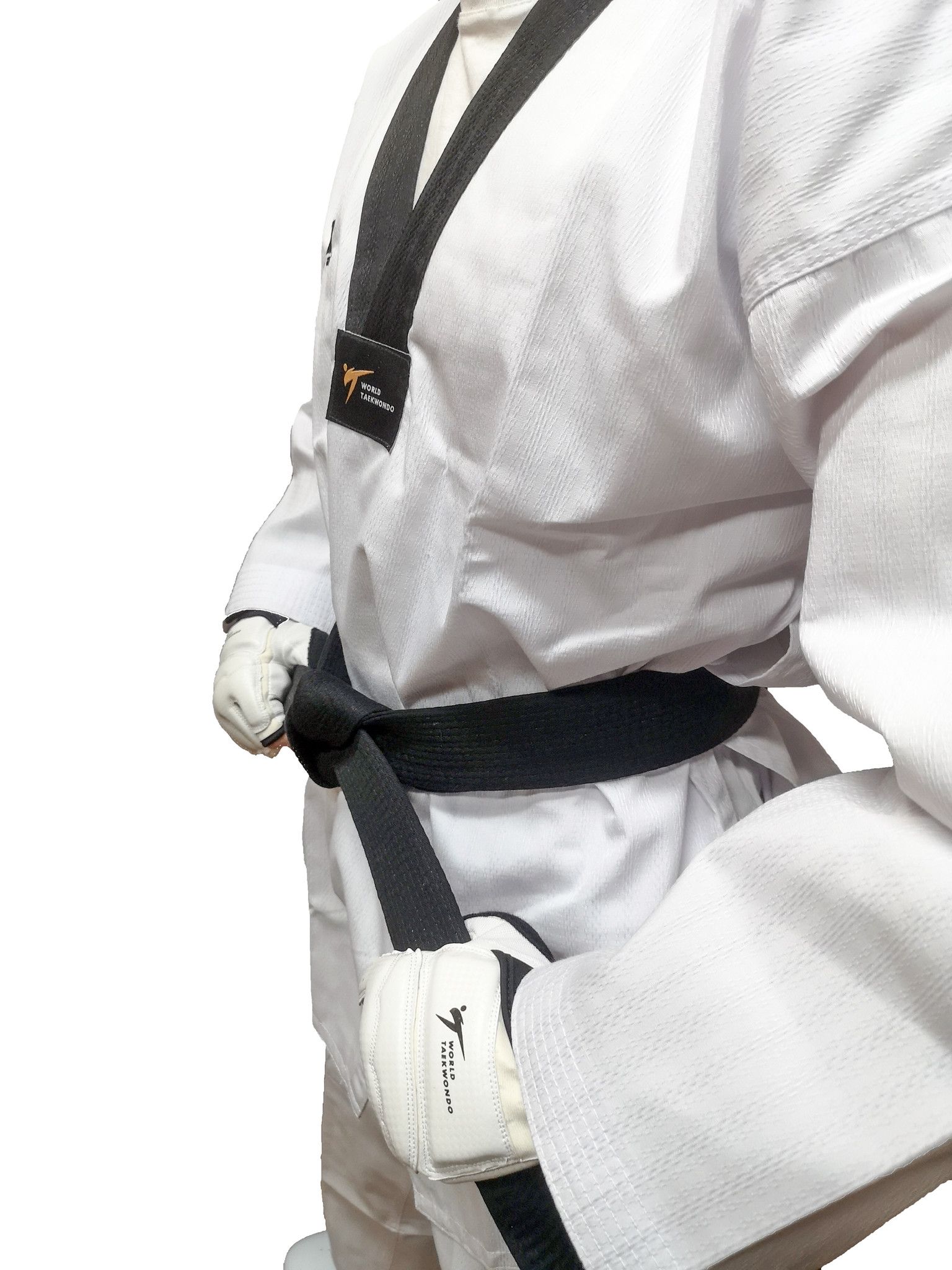 Dobok per Taekwondo Tusah Elite Uniform collo Nero Omologato WT WTF per competizioni ed allenamenti