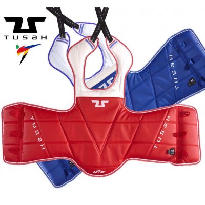 Corpetto Corazza Reversibile Tusah per Taekwondo Omologato WT WTF per competizioni e allenamenti