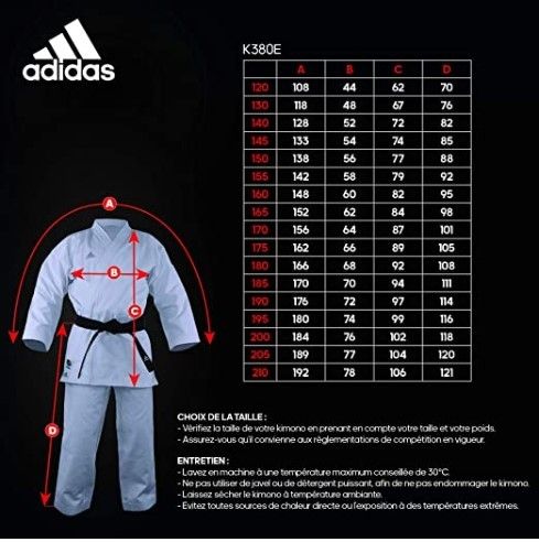 Karategi per Kata Adidas modello Elite K380E Omologato WKF per allenamenti e competizioni adulto o bambino