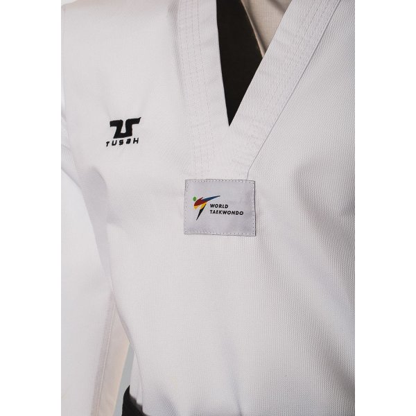 Dobok per Taekwondo Tusah Basic Uniform Omologato WT WTF bambino e adulto per competizioni ed allenamenti