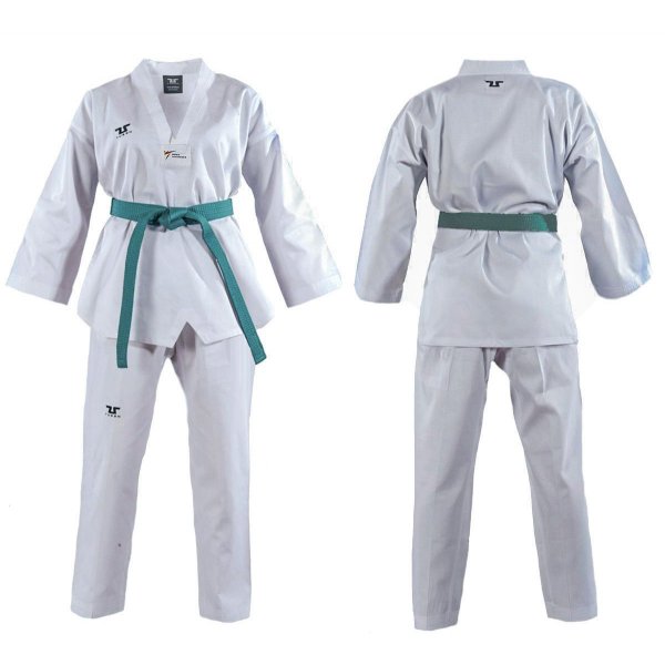 Dobok per Taekwondo Tusah Basic Uniform Omologato WT WTF bambino e adulto per competizioni ed allenamenti