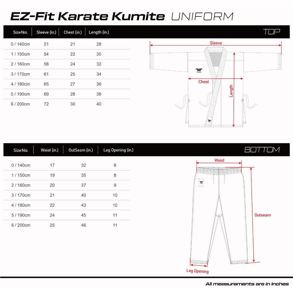 Tusah - Karategi Premium Kumite Uniforme per Karate