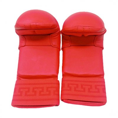 Tusah Guantini per Karate training senza pollice per kumite Rossi Blu o Bianchi