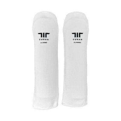 Tusah Paratibia Classic in cotone per Arti Marziali adatto ad allenamento per Karate Taekwondo, Bambini e adulti