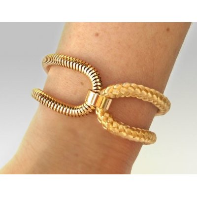 bracciale Acciaio e Corda