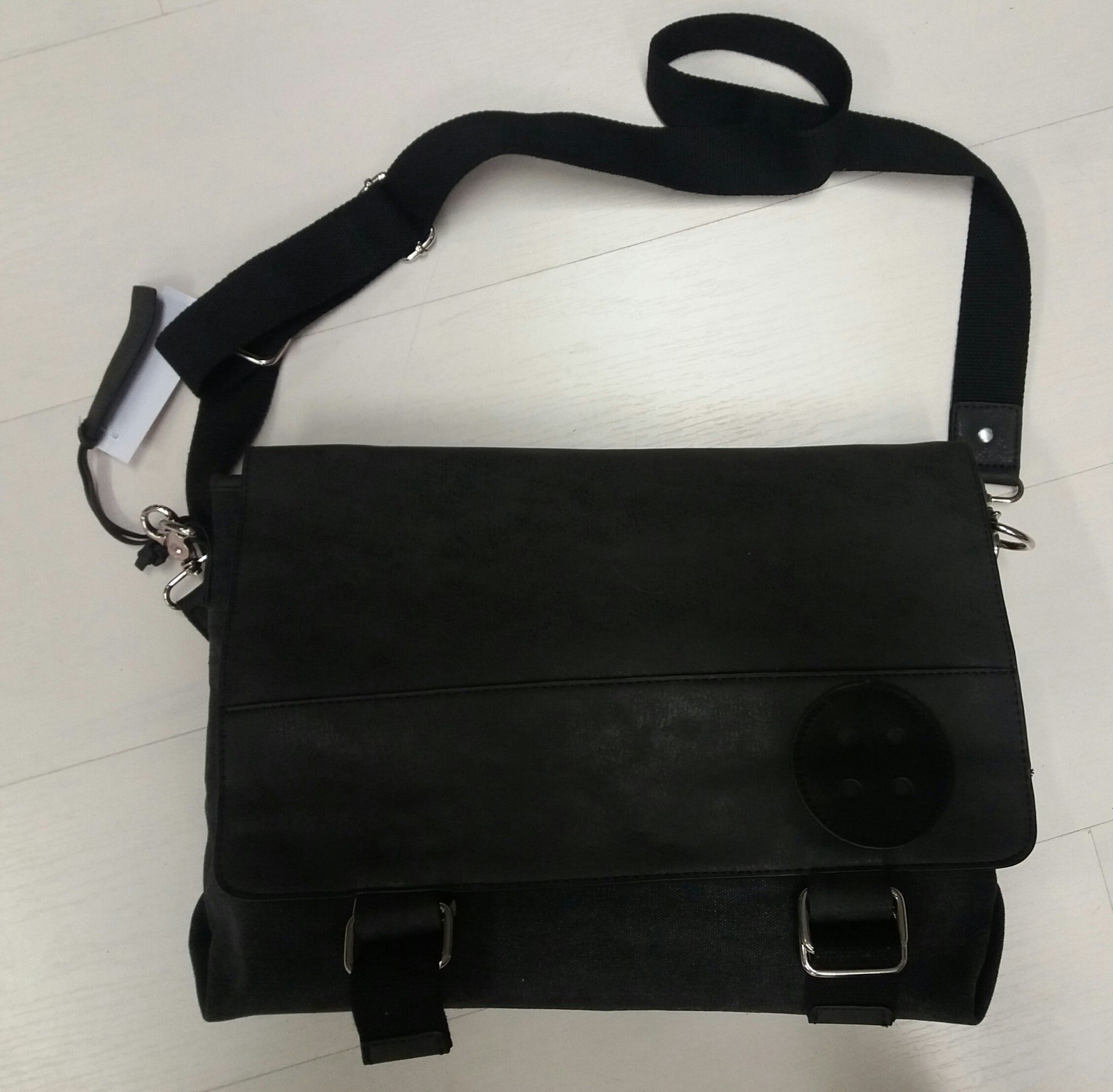 TRACOLLA PELLE E CANVAS IN MY HOOD