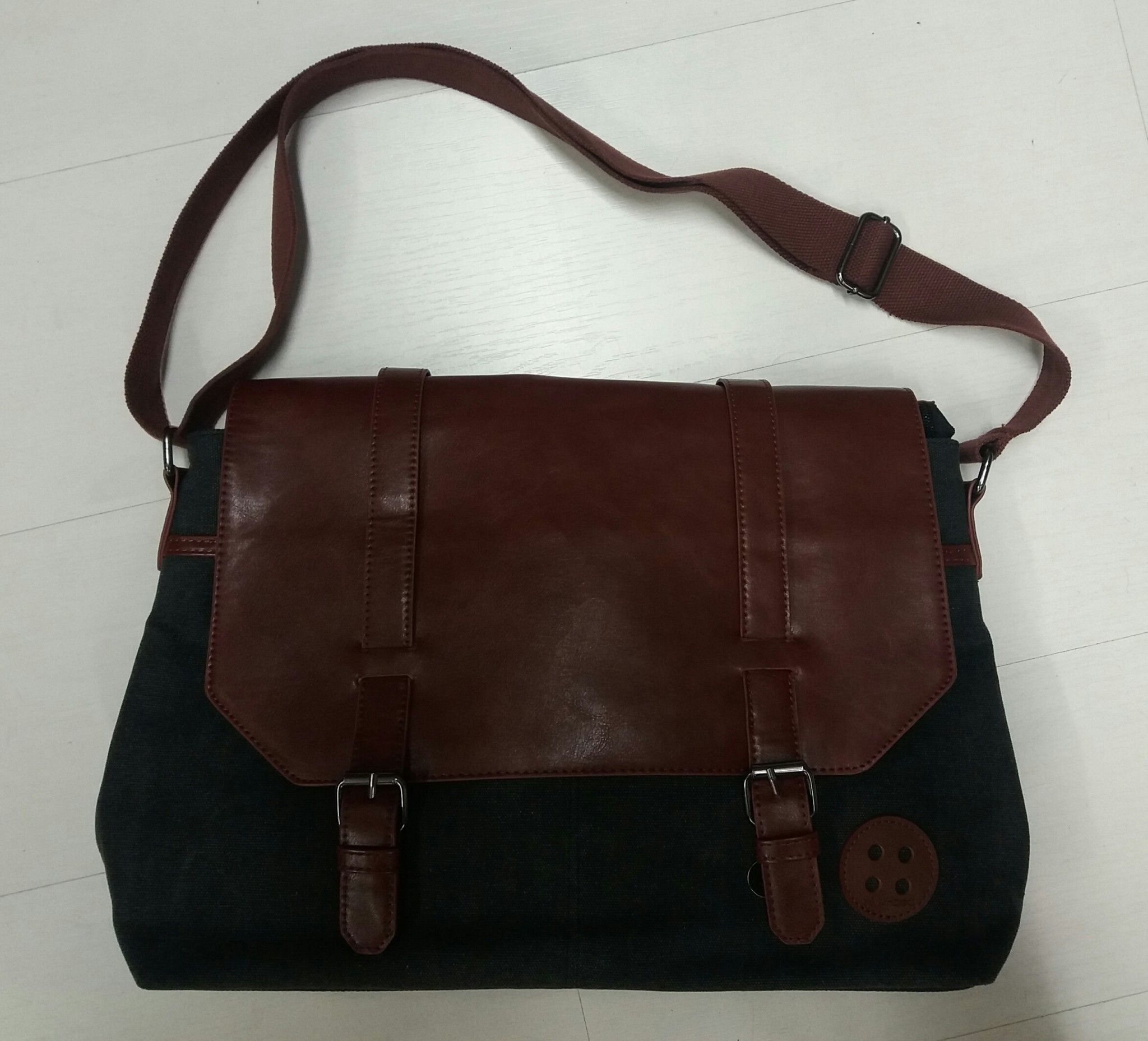 TRACOLLA PELLE E CANVAS IN MY HOOD