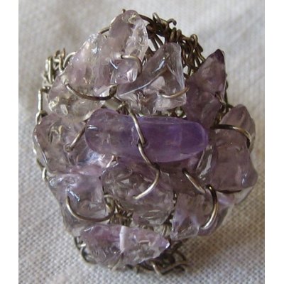 Anello Pavè Ametista