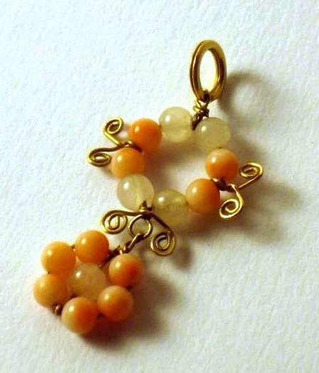 Ciondoli Coralli in riccioli