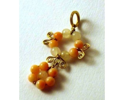 Ciondoli Coralli in riccioli