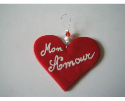 Ciondolo Cuore Rosso