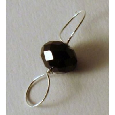 Portaocchiali con sfera di Nero Sfaccettato