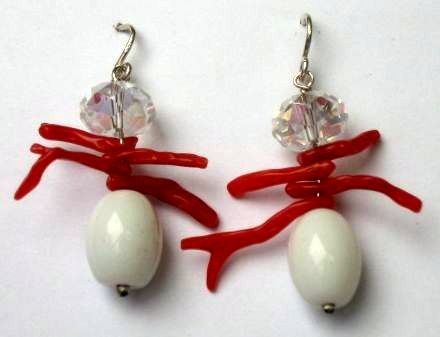 Orecchini Riflessi Corallini