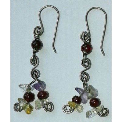 Orecchini Granati Inserto