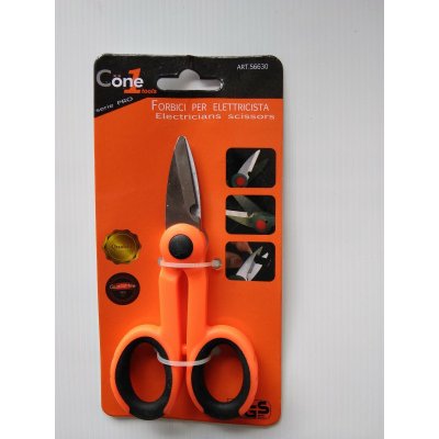 Forbice da elettricista lama acciaio diritta dentata mm 140