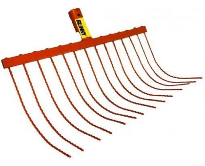 Rastrello per fieno con 14 denti a filo elicoidale BLINKY