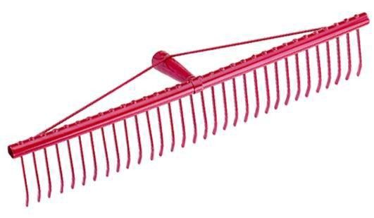 Rastrello per tappeti erbosi 34 denti piatti in metallo