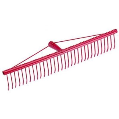 Rastrello per tappeti erbosi 34 denti piatti in metallo